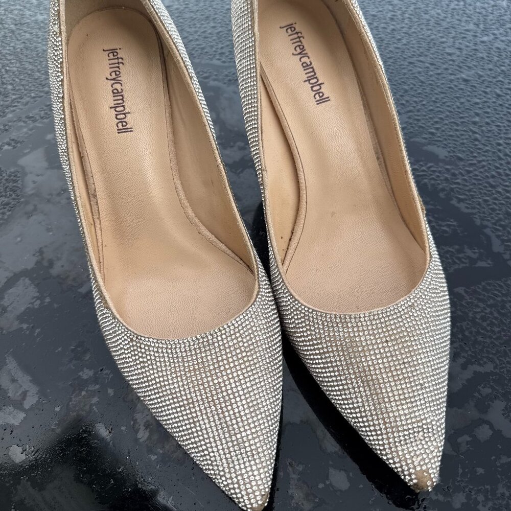 Silver Jeffrey Campbell Pumps